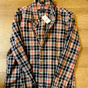 Jcrew slim checkered long sleeve button up